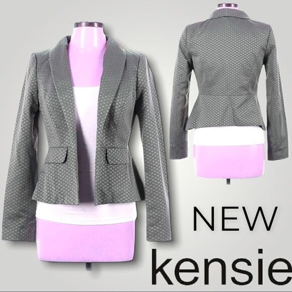 NWT Kensie Grey Blazer Large - Picture 1 of 10